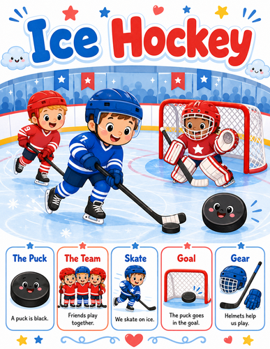 Ice Hockey I Preschool I Infographic
