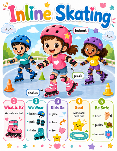 Inline Skating I Preschool I Infographic