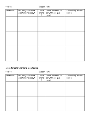 Attendance monitoring
