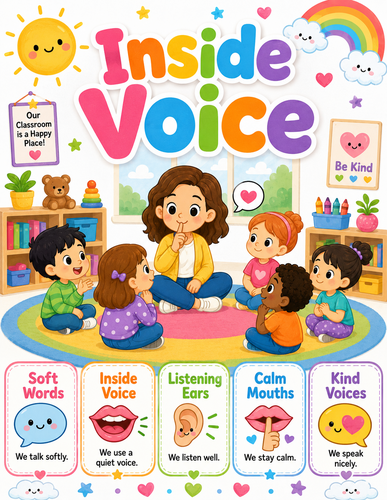 Inside Voice I Preschool I Infographic
