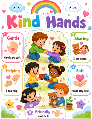 Kind Hands I Preschool I Infographic