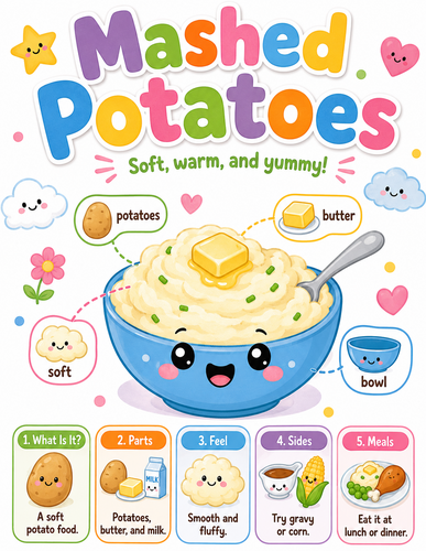 Mashed Potatoes I Preschool I Infographic