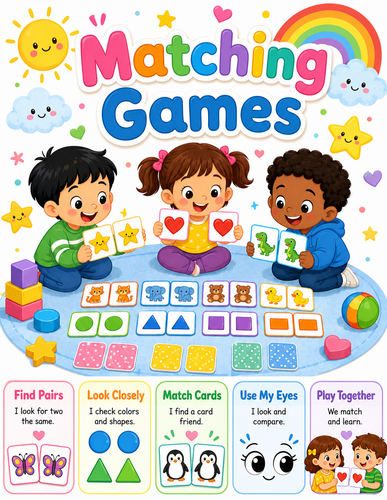 Matching Games I Preschool I Infographic