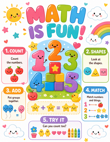 Math is Fun I Preschool I Infographic
