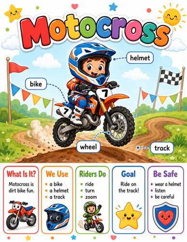 Motocross I Preschool I Infographic