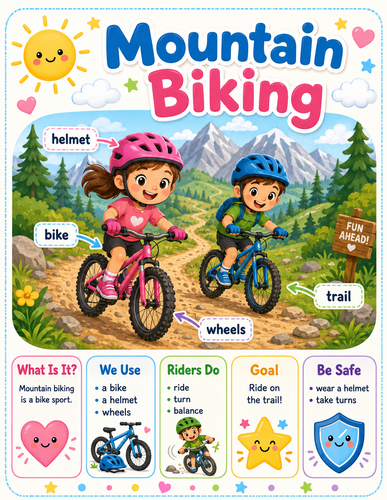 Mountain Biking I Preschool I Infographic