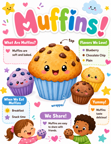 Muffins I Preschool I Infographic