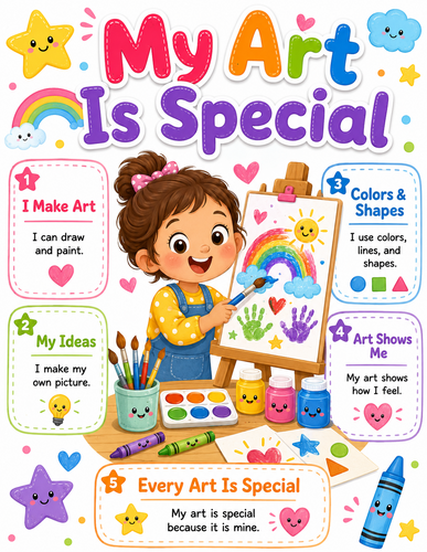 My Art is Special I Preschool I Infographic