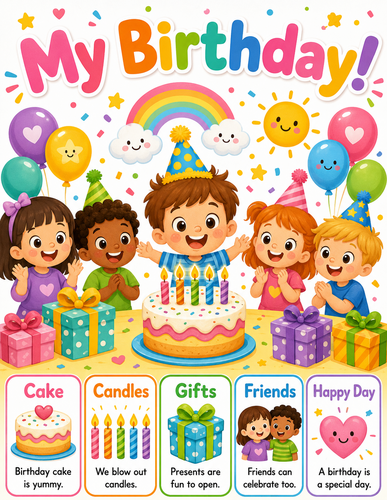 My Birthday I Preschool I Infographic