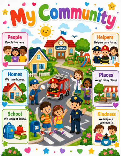 My Community I Preschool I Infographic