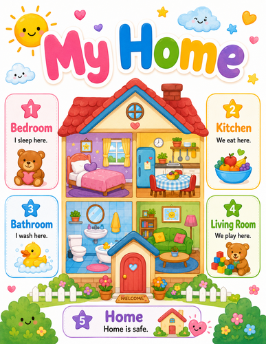 My Home I Preschool I Infographic