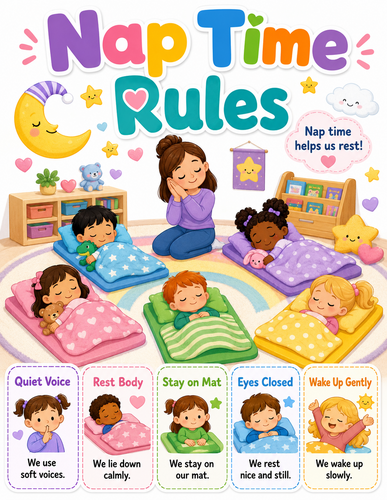 Nap Time Rules I Preschool I Infographic