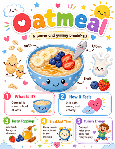 Oatmeal I Preschool I Infographic
