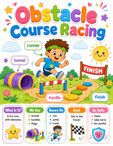 Obstacle Course Racing I Preschool I Infographic