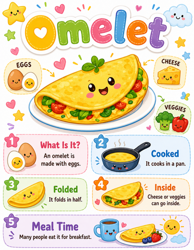Omelet I Preschool I Infographic