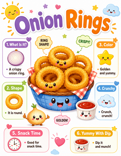 Onion Rings I Preschool I Infographic