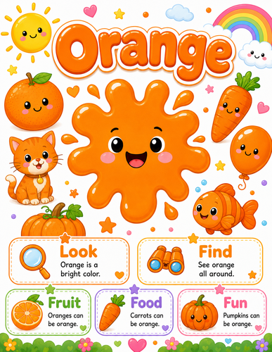 Orange I Preschool I Infographic