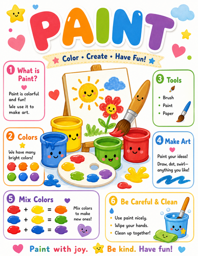 Paint I Preschool I Infographic