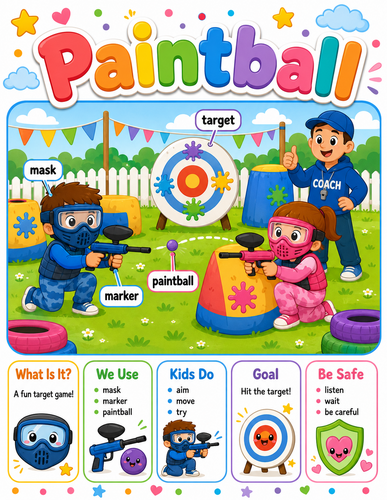 Paintball I Preschool I Infographic