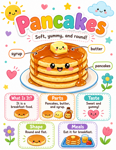 Pancakes I Preschool I Infographic
