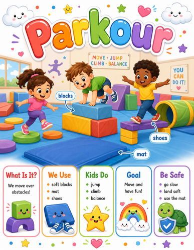 Parkour I Preschool I Infographic