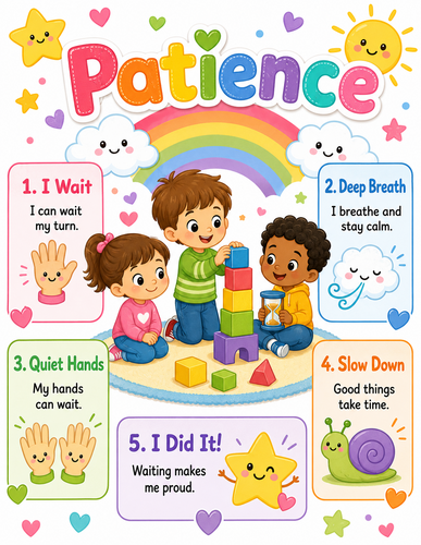 Patience I Preschool I Infographic