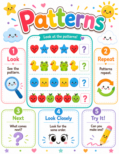 Patterns I Preschool I Infographic