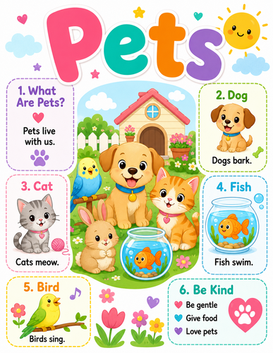 Pets I Preschool I Infographic