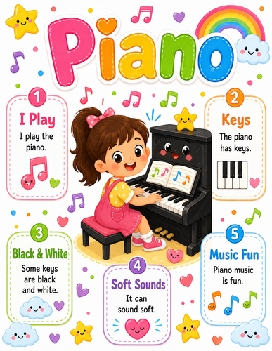 Piano I Preschool I Infographic