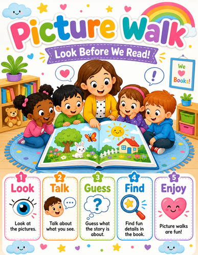 Picture Walk I Preschool I Infographic