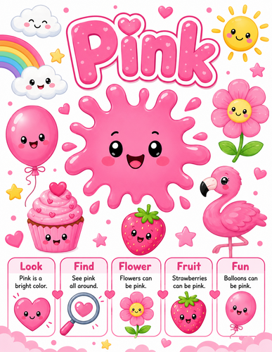 Pink I Preschool I Infographic