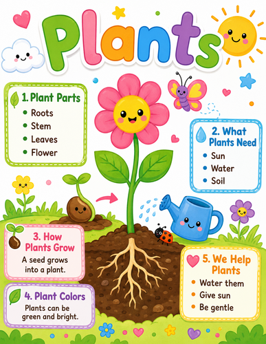 Plants I Preschool I Infographic