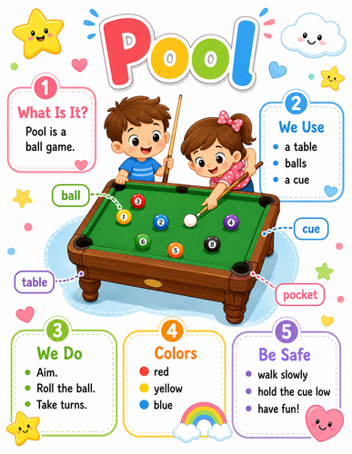 Pool I Preschool I Infographic