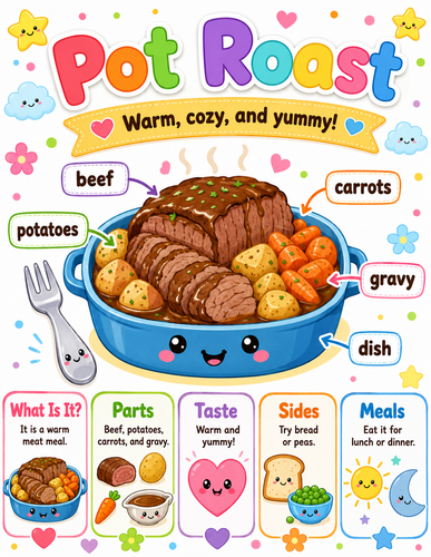 Pot Roast I Preschool I Infographic