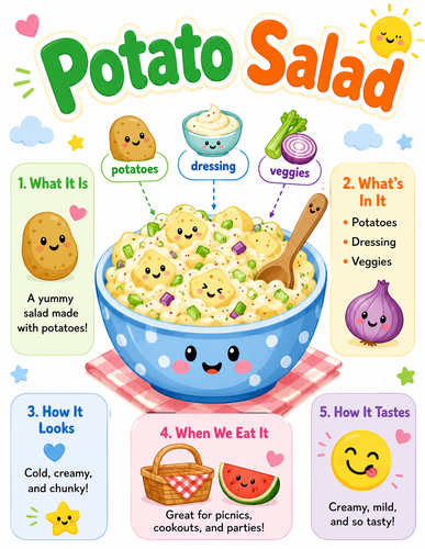 Potato Salad I Preschool I Infographic
