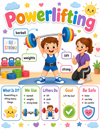 Powerlifting I Preschool I Infographic