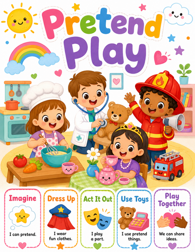 Pretend Play I Preschool I Infographic