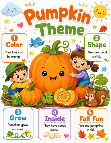 Pumpkin Theme I Preschool I Infographic