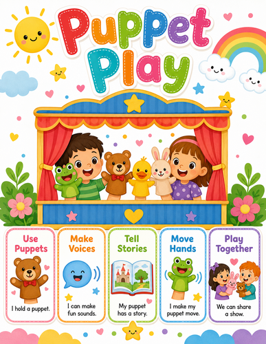 Puppet Play I Preschool I Infographic