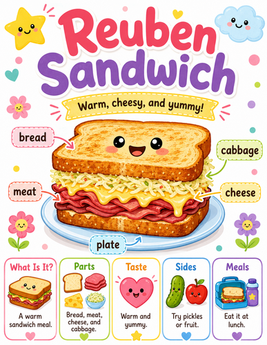 Reuben Sandwich I Preschool I Infographic