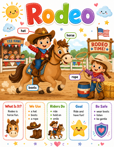Rodeo I Preschool I Infographic