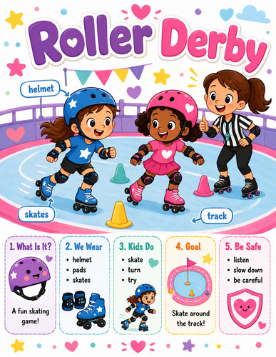 Roller Derby I Preschool I Infographic