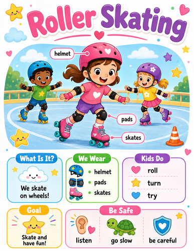 Roller Skating I Preschool I Infographic