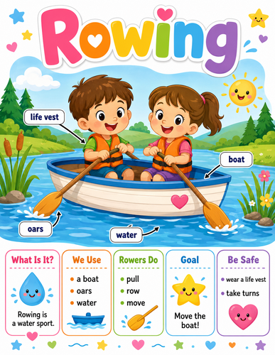 Rowing I Preschool I Infographic