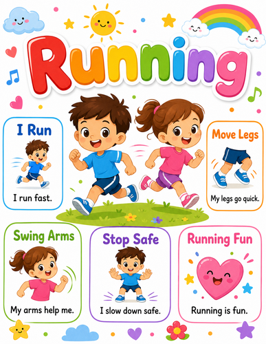Running I Preschool I Infographic