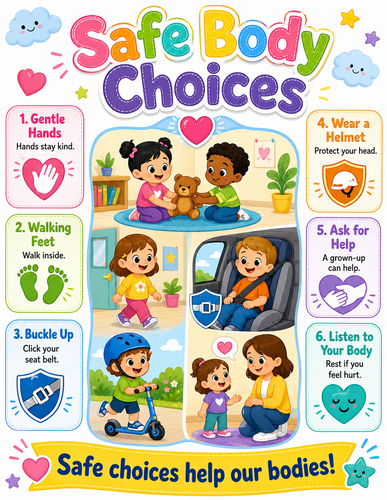 Safe Body Choices I Preschool I Infographic