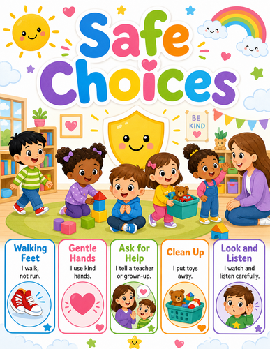 Safe Choices I Preschool I Infographic