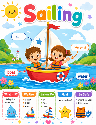 Sailing I Preschool I Infographic