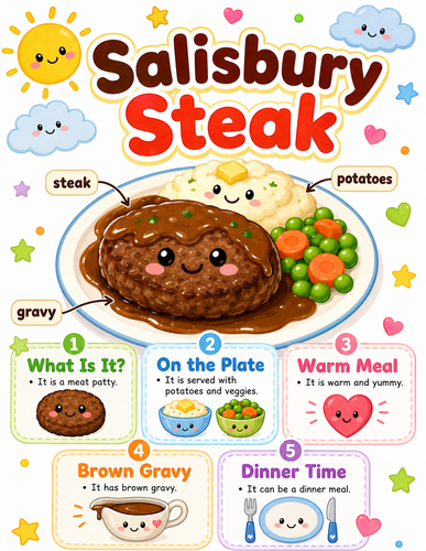 Salisbury Steak I Preschool I Infographic