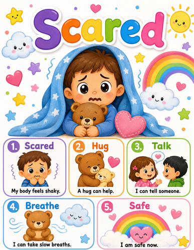 Scared I Preschool I Infographic